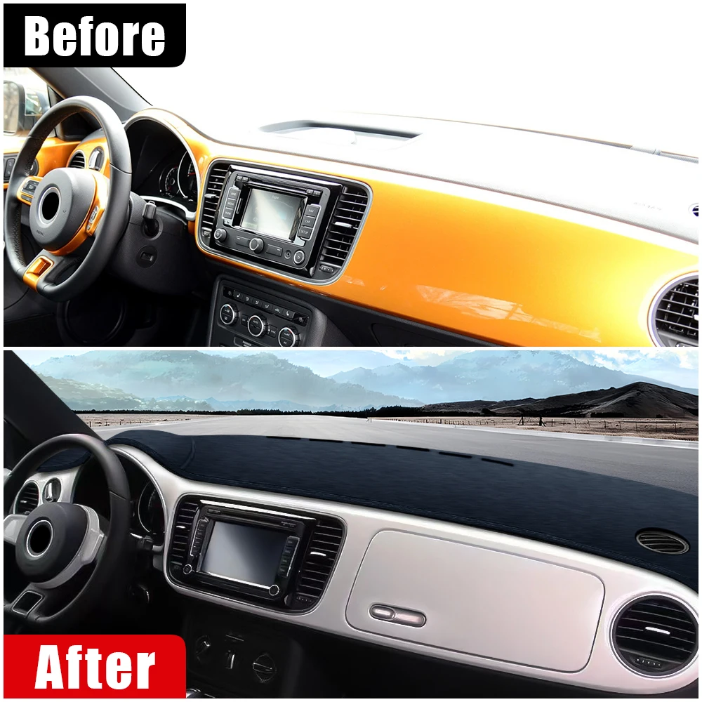 For Volkswagen VW New Beetle 2012 2013 2014 2015 2016 2017 2018 2019 Car Dashboard Pads Sun Shade Mats Avoid Light Anti-UV Cover - view 2