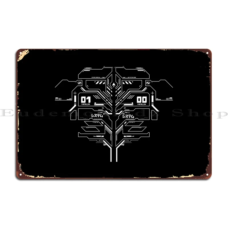 techwear cybertek Metal Sign Painting Retro Designing Designing Retro Tin Sign Poster