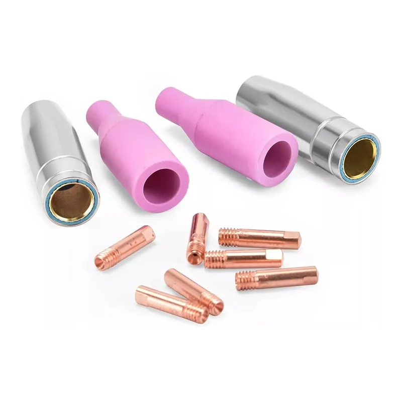 

ABVA-11PCS Welding Nozzles Set MIG Torch 15AK Compatible With MIG Welder