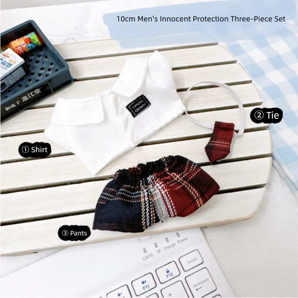 

JK Uniform Preppy Cotton Doll‘s Clothes Plush Stuffed Lovely 10CM/20CM Doll Plush Toys Clothing Red Kawaii