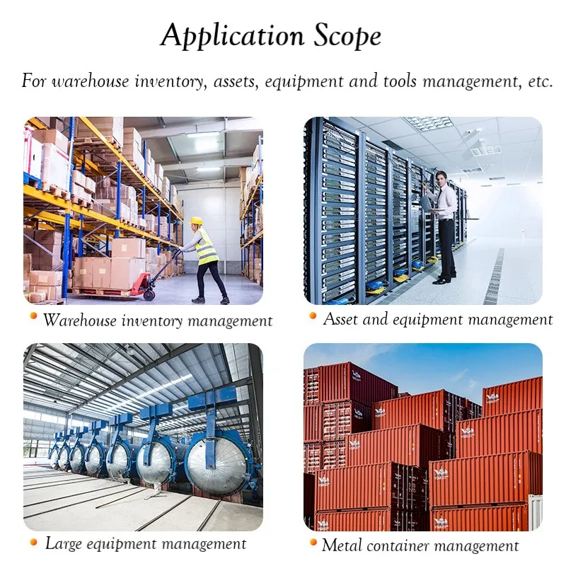 10Pcs FT-D40 Patrol Tag Uhf 915M Anti-Metalen Ronde Abs Passieve Rfid Patrouille Punt Uhf