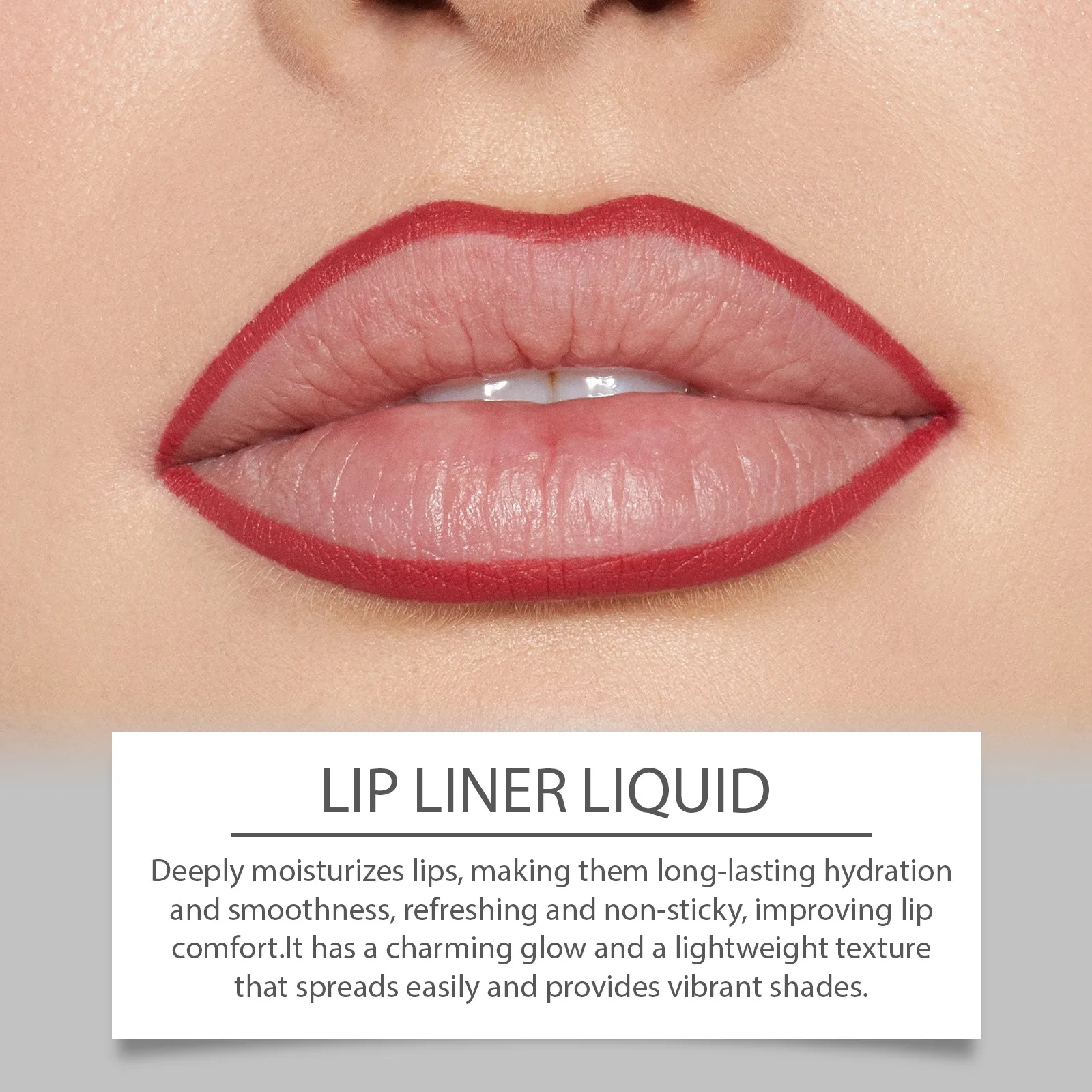 Lipliner Vloeibaar Potlood Hydraterende Sexy Lip Make-Up Opvullende Lip Natuurlijke Kleur Waterdicht Blijvende Non-stick Cup Lip Liner Pen