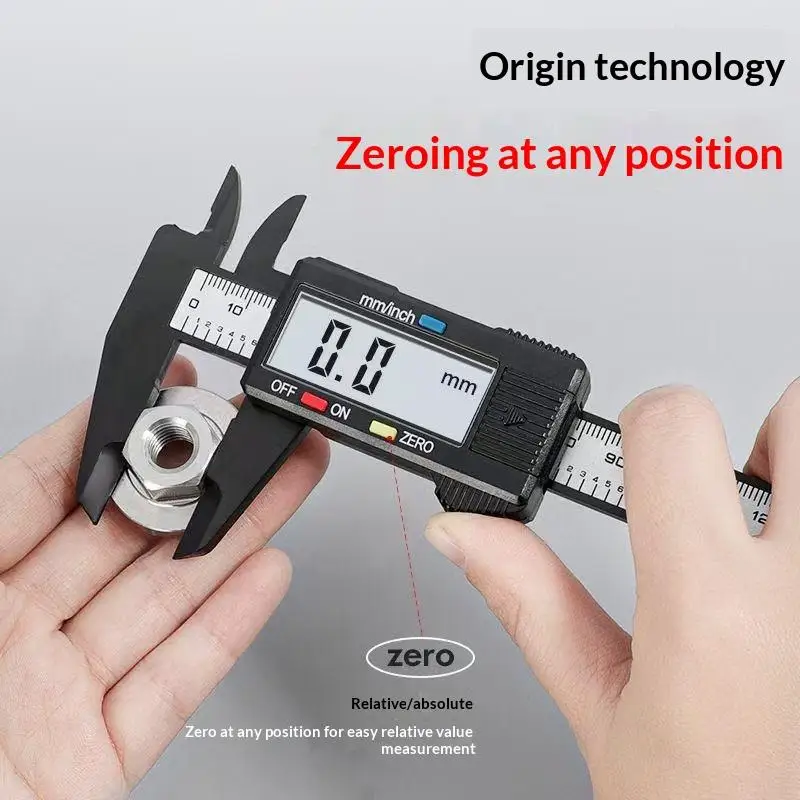 6inch Digital Vernier Caliper 0-150mm LCD Electronic Ruler Accurate Measurement Tool for Field Engineers