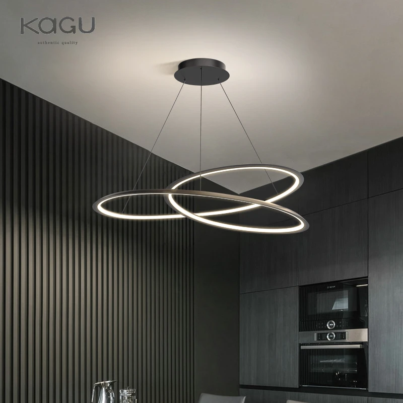 Circular chandelier Black/White For Living room Dining Room Kitchen Room round Shape Chandelier Lighting Fixtures Indoor lightin - Image 5