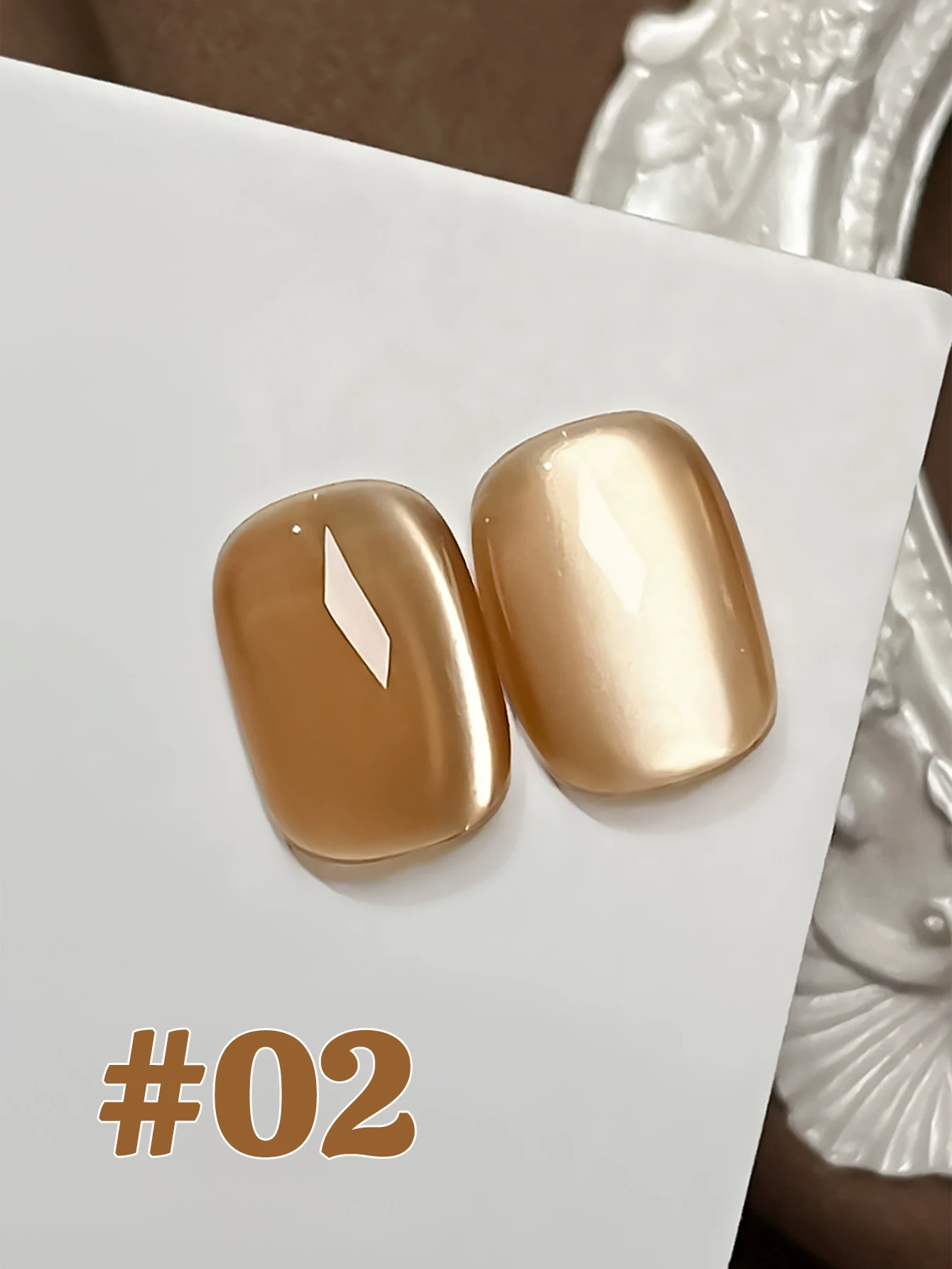 1-6pcs TC Autumn/Winter Halloween Nails Retro Palace Cat Eye Gel Nail Polish Clear Bright Whitening Maillard Glass Bead Nail Art