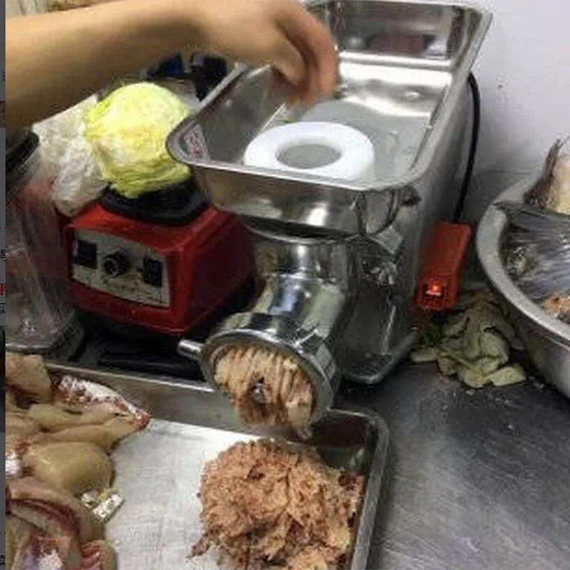 New Electric Automatic Meat Grinder Sausage Stuffer Mincer Commercial Machine