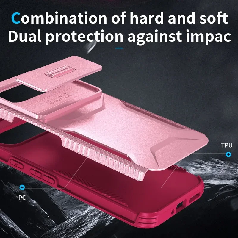 Case For Google Pixel 9 Pro XL Pixel9 Military Grade Antiskid Camera Lens Slide Cover Google Pixel 9 Pro Hard Cases Pixel9 Cover