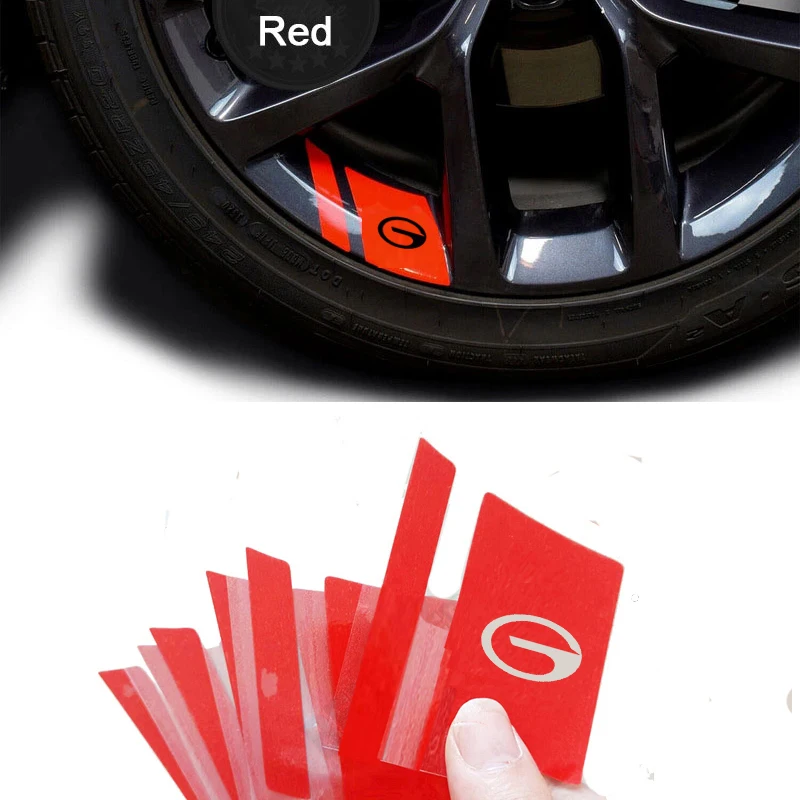 6Pcs Car Wheel Sticker For Trumpchi GAC GS8 GS3 GS4 GS5 Coupe GM6 M6 GM8 18 Pro Accessories