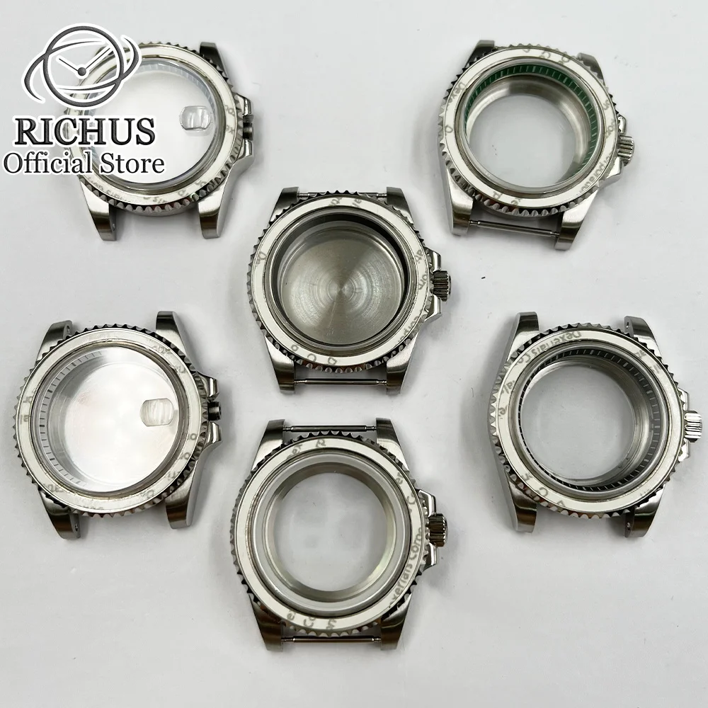 

40mm Watch Case Sapphire Crystal Stainless Steel chapter ring Fit NH35 NH36 4R35 7S26 ETA2824 Seagull ST2130 PT5000 Movement