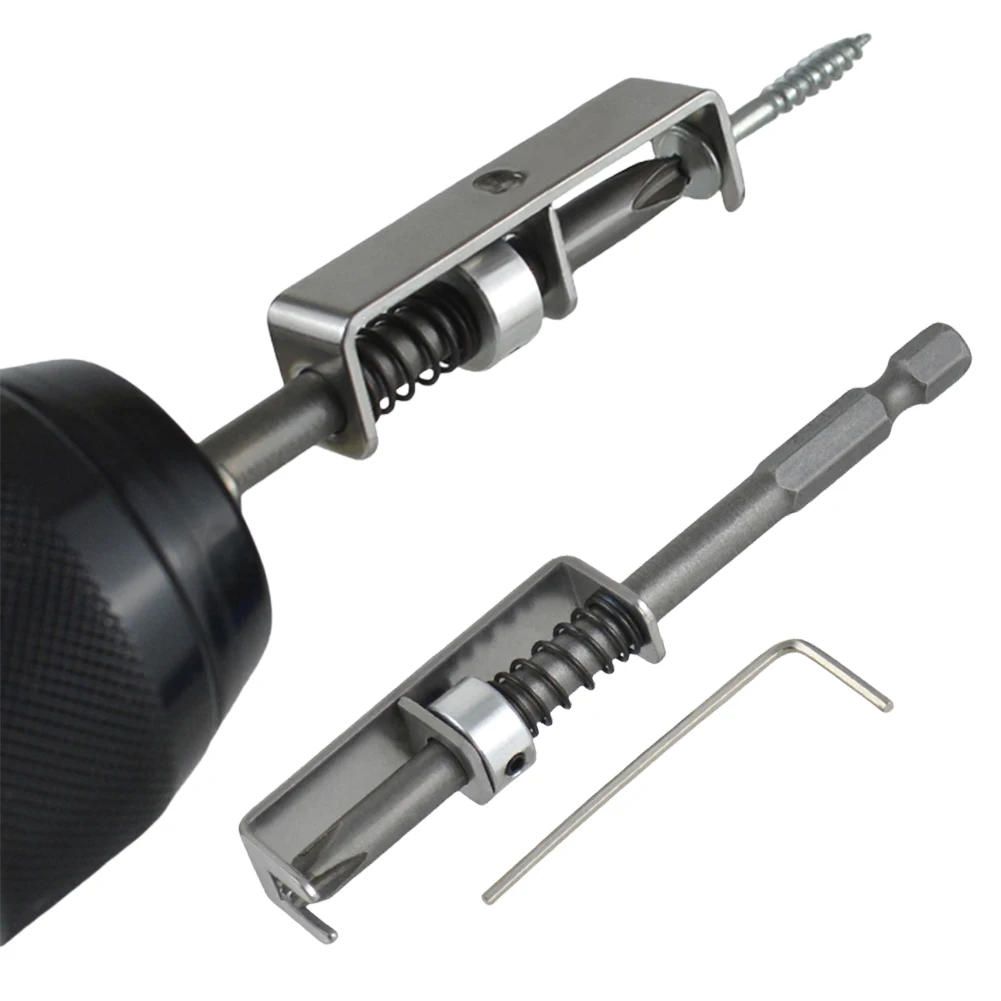 

Держатель для бит с пружинным механизмом, управление одной рукой, защита от падения, насадка для отвертки, сверло для крепления винтов для электриков и механиков