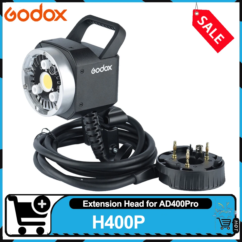 Cabezal de Extensión Godox H400P para Flash Witstro AD400Pro