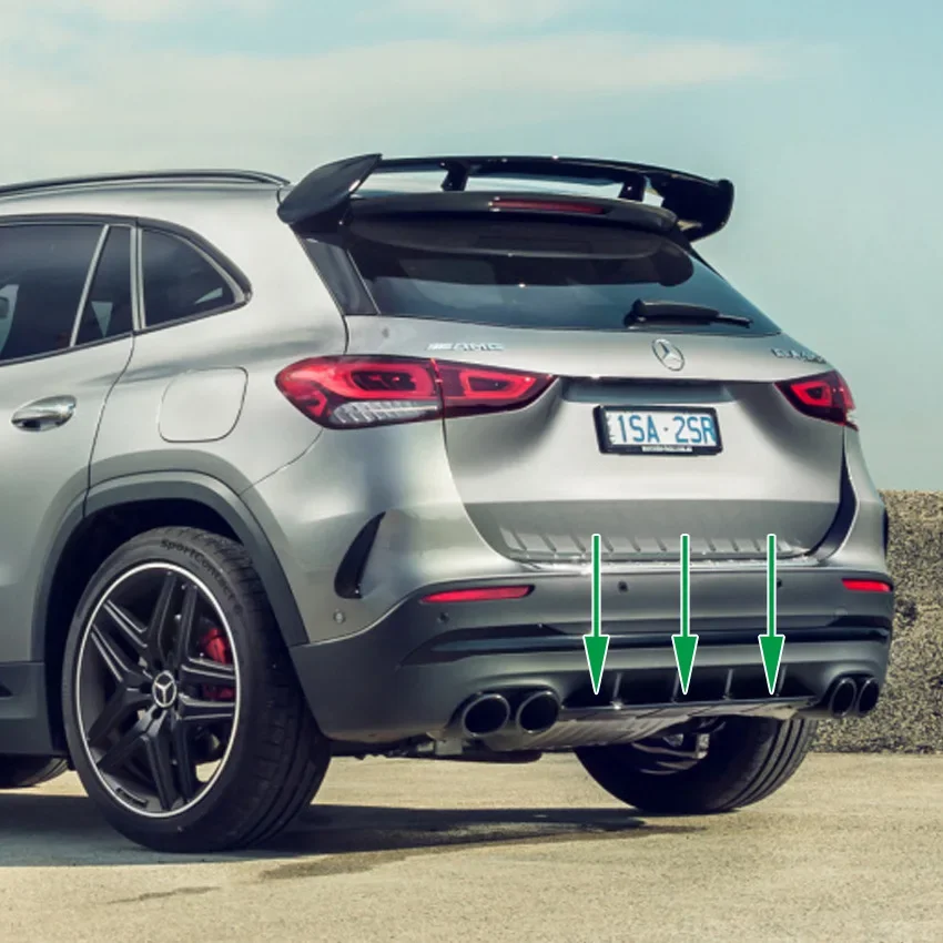 

For Mercedes Benz 2020+ GLA Class H247 Line Rear Lip Spoiler Diffuser Modification