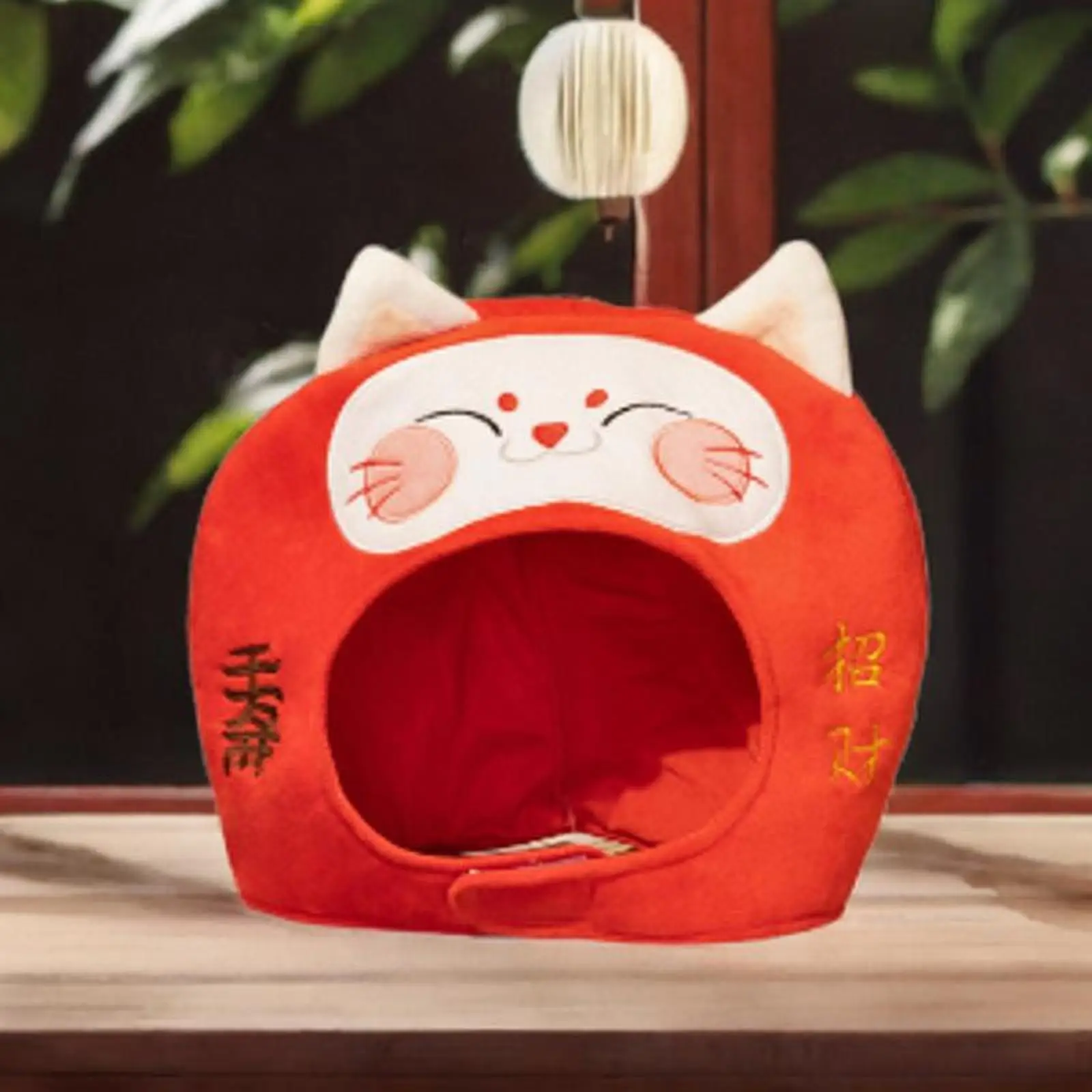 Divertido sombrero de gato de peluche, accesorios de disfraz, cubierta cálida, tocado para mascarada, Año Nuevo, Festival de Halloween, accesorio de fotografía