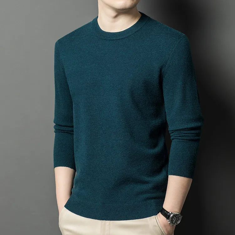 

Commuter Sle round Ne Knitted Sweater Regular Fit Overhead Faion Urban Men's Long Sve Knitwear Color Non-defor...