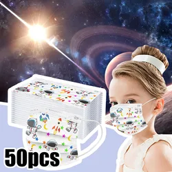 50PCS Children's mask Disposable Face Mask  Industrial 3Ply Ear Loop Outdoor Dust-Proof Face Protective Mask Disposable Mask