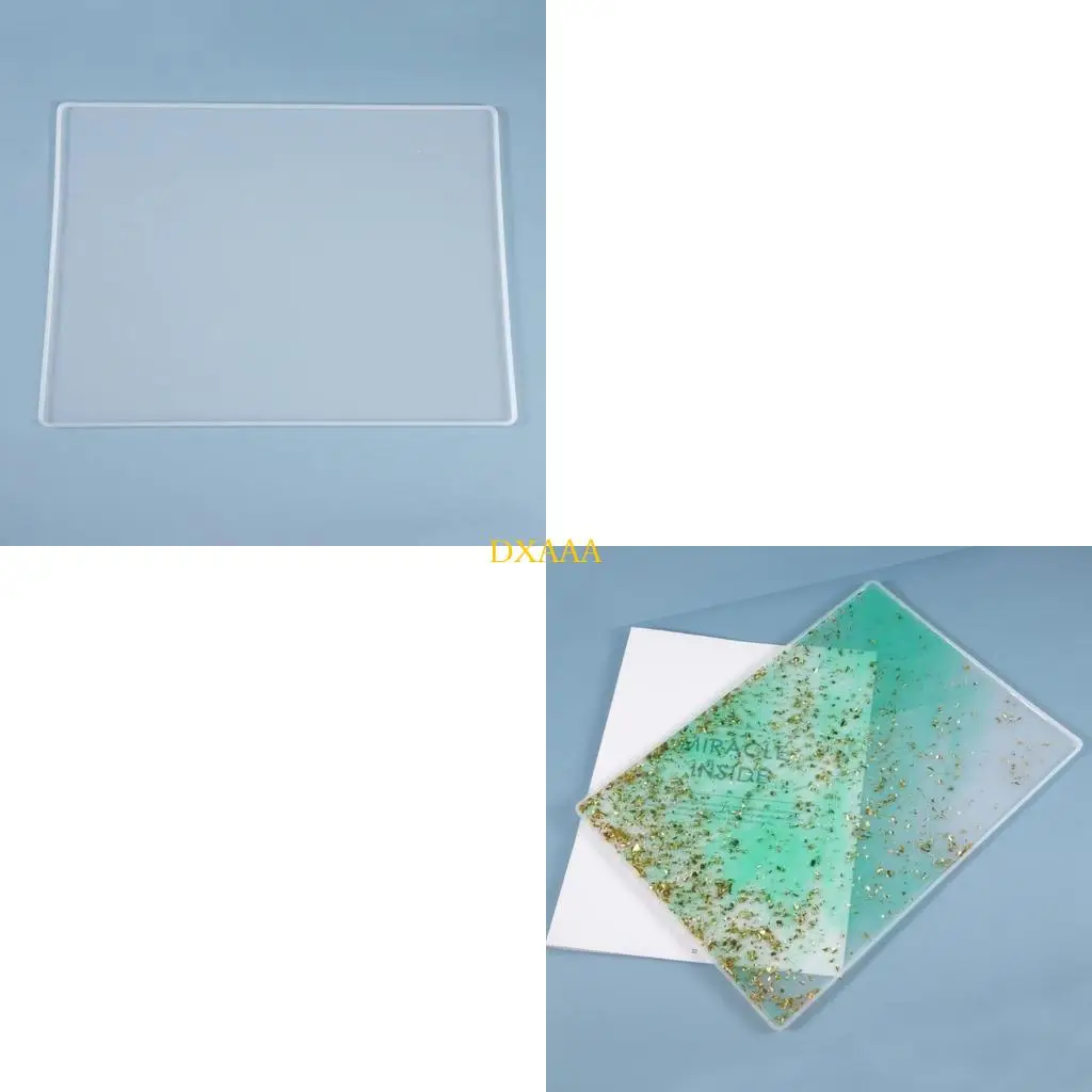 DXAA Writing Board Mould Epoxy Resin Casting Mold DIY Drawing Board Rectangular Molds Handmade DIY Crafts for Students