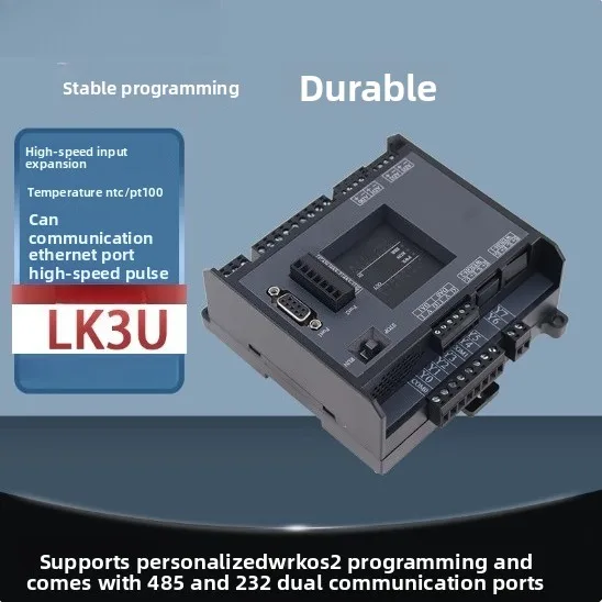 PLC Controller LK3U-32MT 48MR-10AD2DA Shell 8-Axis Pulse FX3U Compatible Programmable Logic
