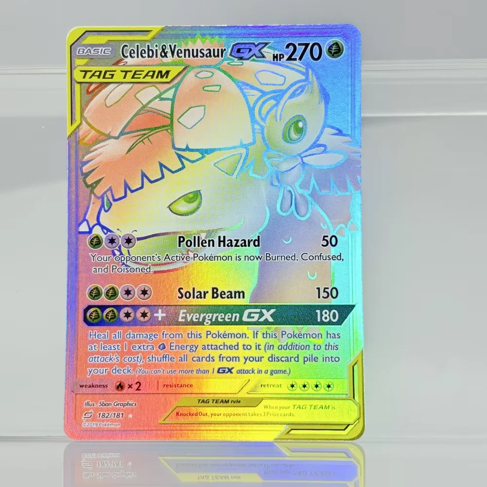 Holographic Game Trading Collection PTCG Proxy Cards Charizard Pikachu Mew EX Singl PKM Folienkarten PROXY Card