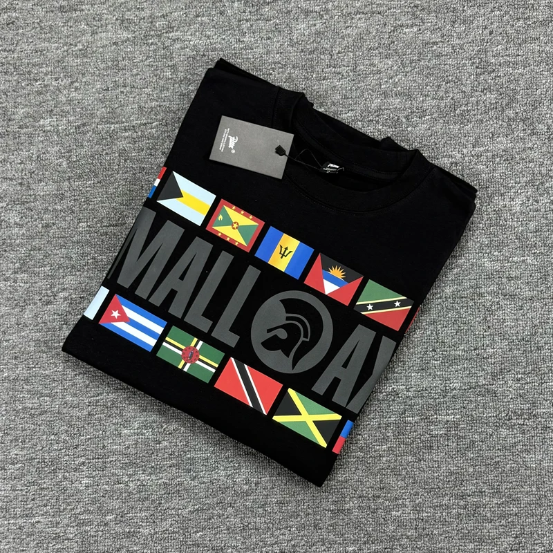 Summer Men Women All-match Patta Short Sleeve Real Photo Original Label Trend Loose Tops Tees PATTA T-shirts