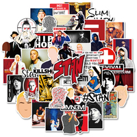 10/30/50PCS Hot Eminem Rapper Stickers Hip Hop Car Motorcycle Travel Luggage Phone Guitar Laptop Graffiti Sticker Cool Decals