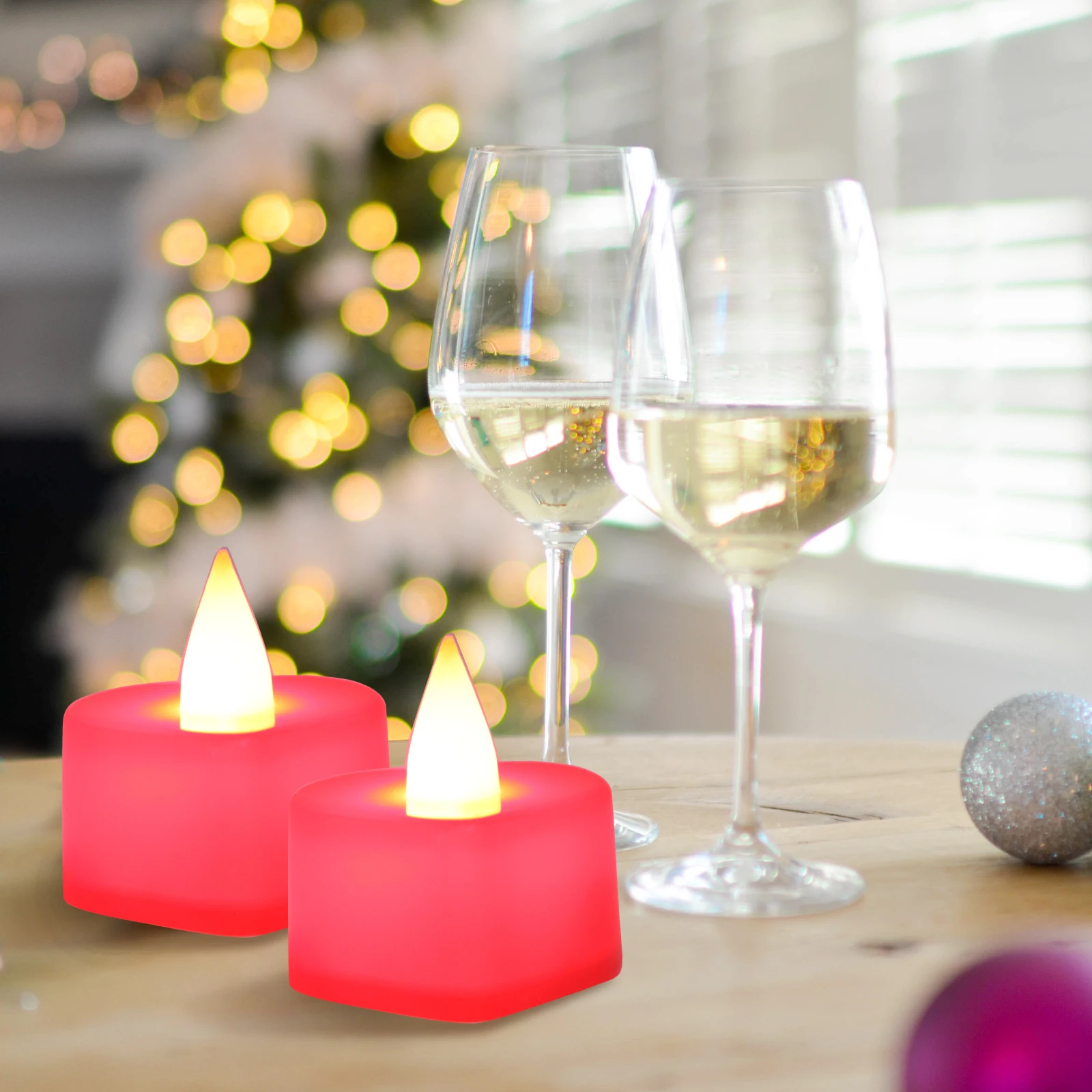 

Flameless Heart-shaped Electronic Lamp Wedding Decor Candles for Party Decorate Romantic LED Tea Lights Dating