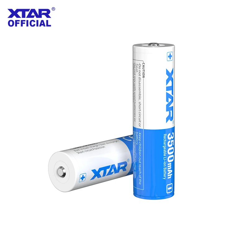 XTAR 2/4PCS 3.6V 18650 3500mAh Protected Battery with Protection board High Capacity 10A Discharge 800 Cycles Long Lifespan
