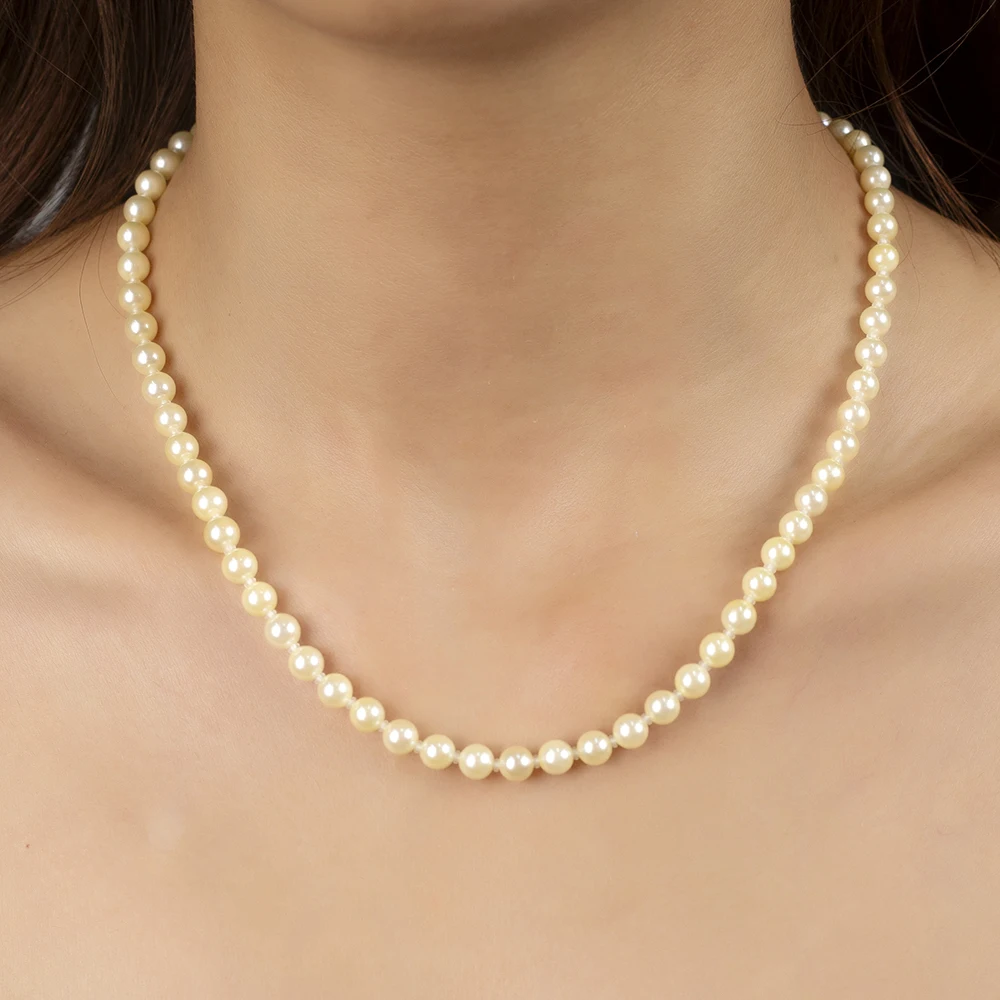 

Золотая жемчужина Mishang Akoya, позолоченная цепочка 18 карат, 5-6 мм, серебряный кулон S925, ожерелье из натурального жемчуга и бисера