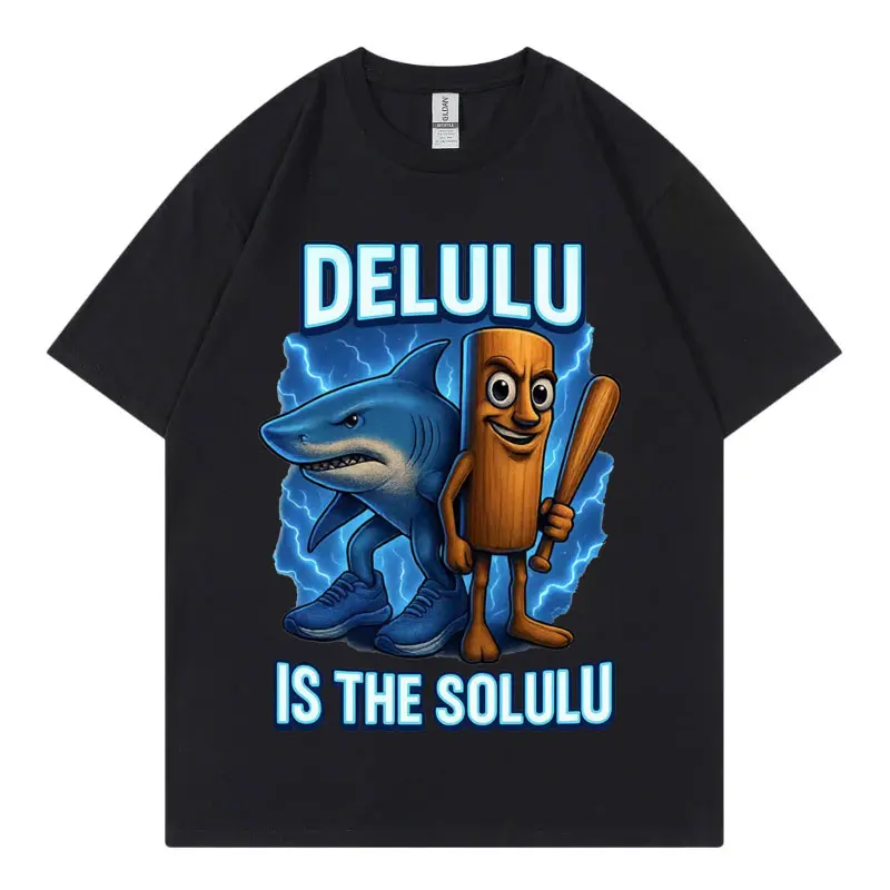 

Tung Tung Tung Sahur and Tralalero Tralala Shark Graphic T Shirts Funny Italian Brainrot Meme T-shirt Unisex Oversized T-shirts