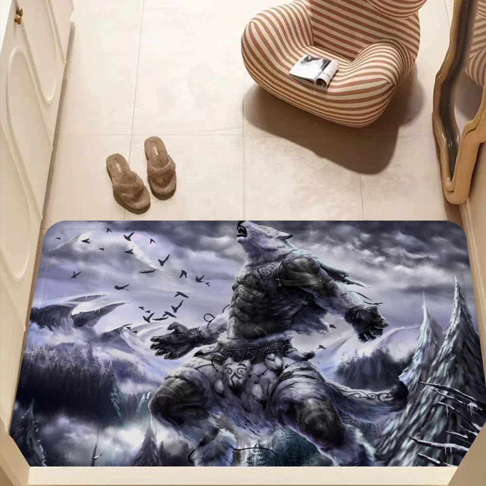 World Of Warcraft Floor Carpet Anti-slip Absorb Water Long Strip Cushion Bedroon Mat Welcome Rug