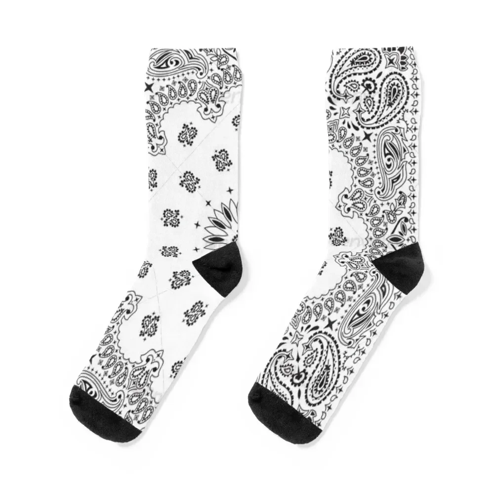 

White Bandana Socks kids compression aesthetic Thermal man winter Women Socks Men's