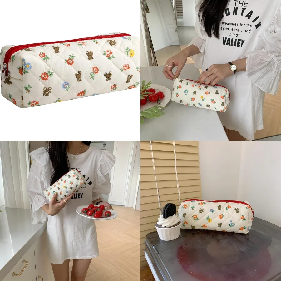 

Aesthetic Cute Pencil Case Pen Case Office College School Storage Bag Pouch Holder Box Organizer Makeup Pouch Cosmetic Bag for