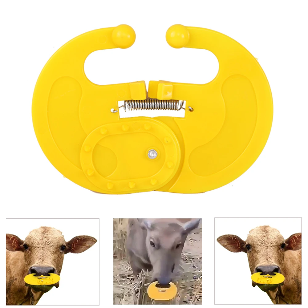 Cow Weaner Yak Weaning Tools Equipment Calf Nose Thorn Plastic Cattle Veterinary Equipment Feeding Ranch Pasture Tools 2PCS