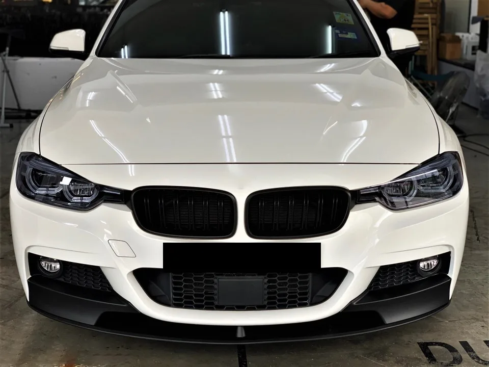 Xvip glänzender Double Line Style Front stoßstangen grill für BMW 3er F30 F31 F35 2013-19 320i 325i 328i Silber Diamant grill – Detail 22