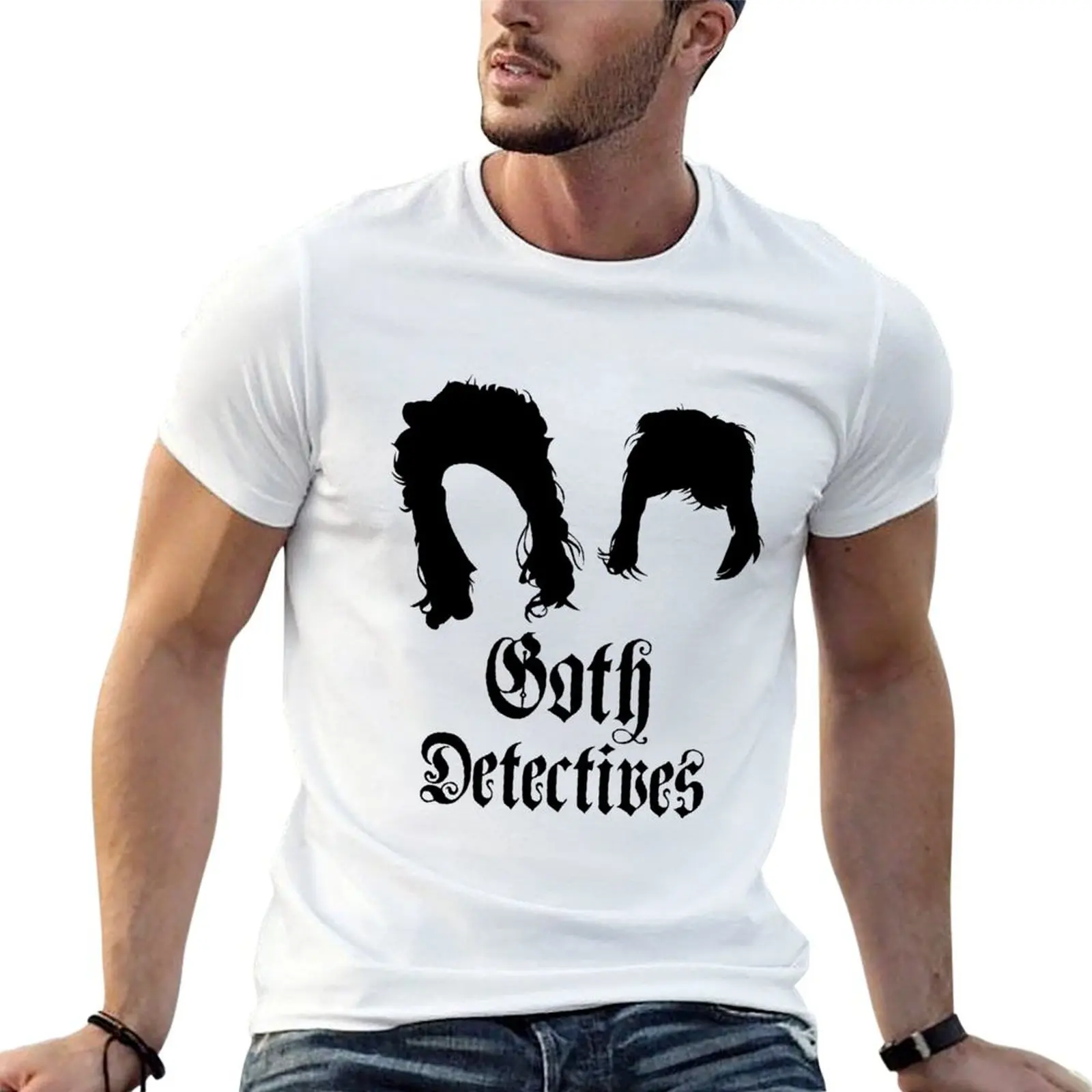 Goth Detectives T-Shirt cute tops anime stuff mens shirts graphic tee