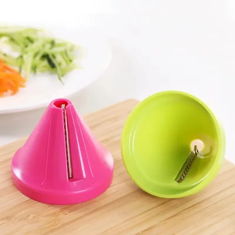 1-4pcs Vegetable Fruit Spiral Shredder Peeler Multi-function Manual Shredder Device Potato Rotating Shredder Grater Kitchen Tool