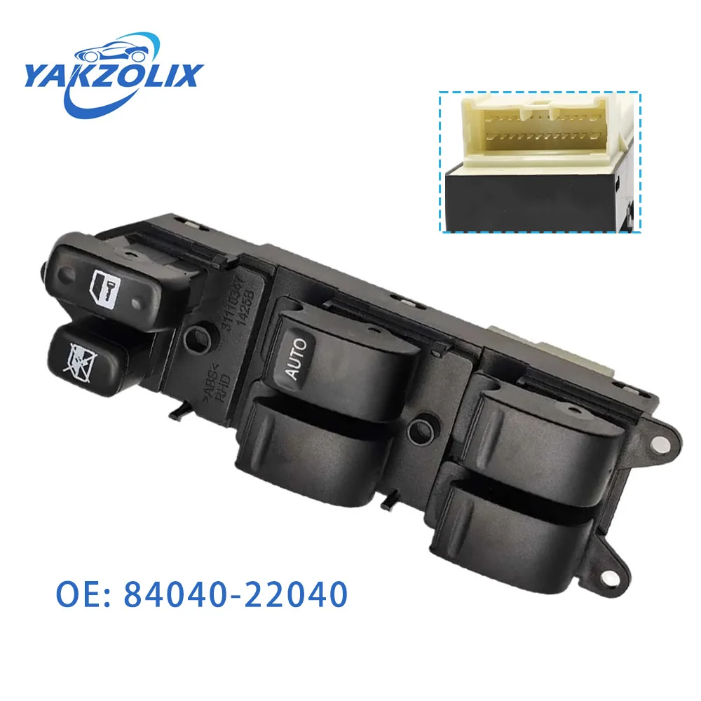 84040-22040 Front Right Driver Side Window Control Switch for Toyota Chaser Mark Cresta JZX 100 1996 1997-2001 Car Accessories
