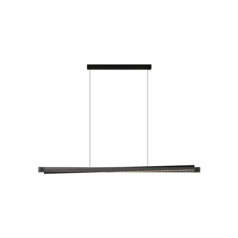 Italian Minimalist Restaurant Chandelier Creative Modern Art Glass up down Luminous Lighting for Bar Island Strip