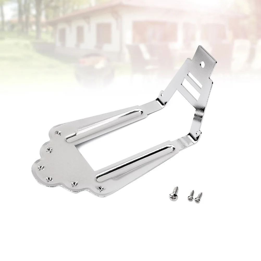 

Ga419 Silver 6 String Jazz Guitar Bridge Tailpiece Adjustable Height Trapezoidal Tailpiece Electric Guitar Parts