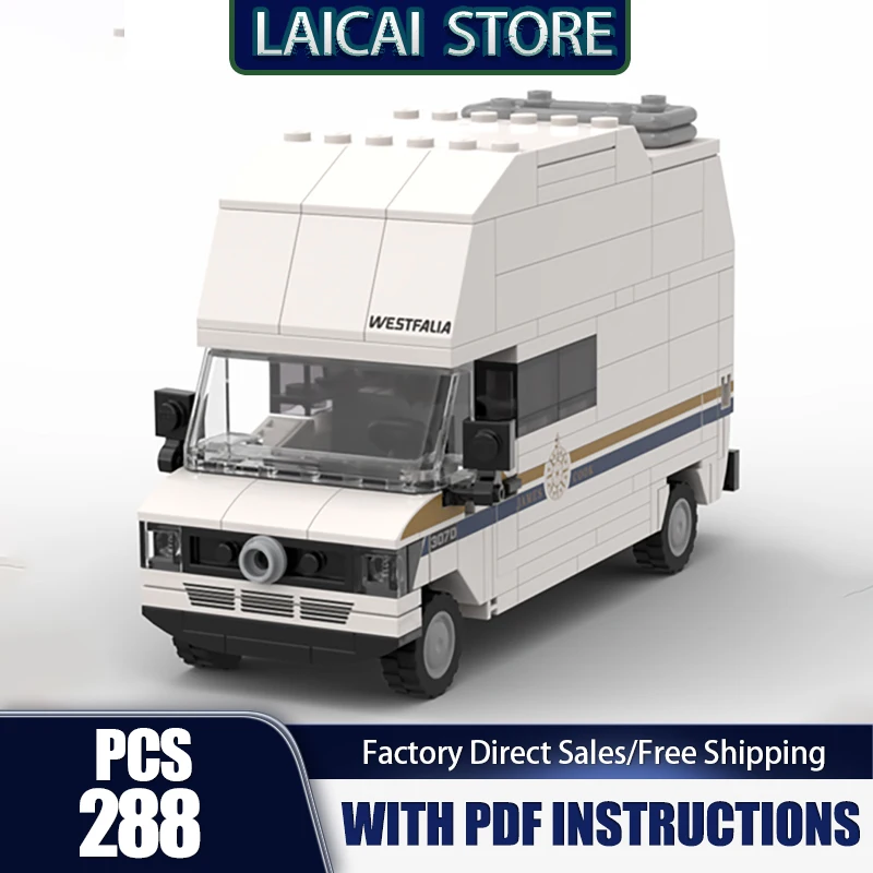 

Модель городского автомобиля Moc, строительные кирпичи 1983, модель кемпингового автомобиля, технология, модульные блоки, подарки, рождественские игрушки, наборы DlY в сборе