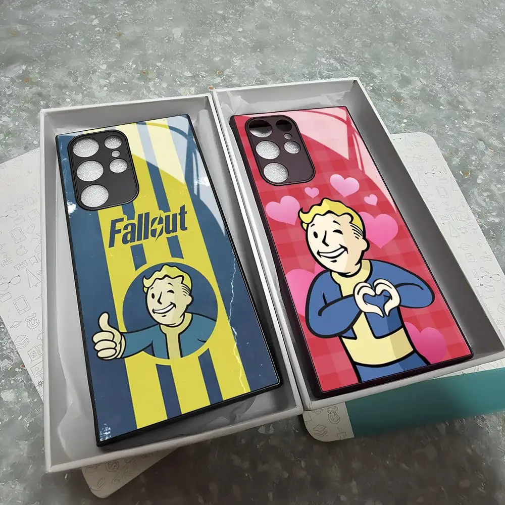 Game Fallout Phone Case For Samsung Galaxy S24 S23 S22 S20 S21 Note20 Ultra Plus Fe Colored Silver Cover