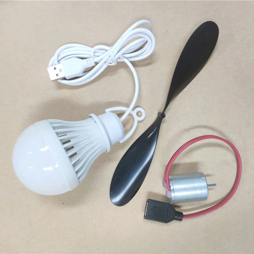 Easy Installation Power Energy Generator Alternative 5 Watts ABS Propeller Teaching Experiment USB Cable 1 Meter Wind