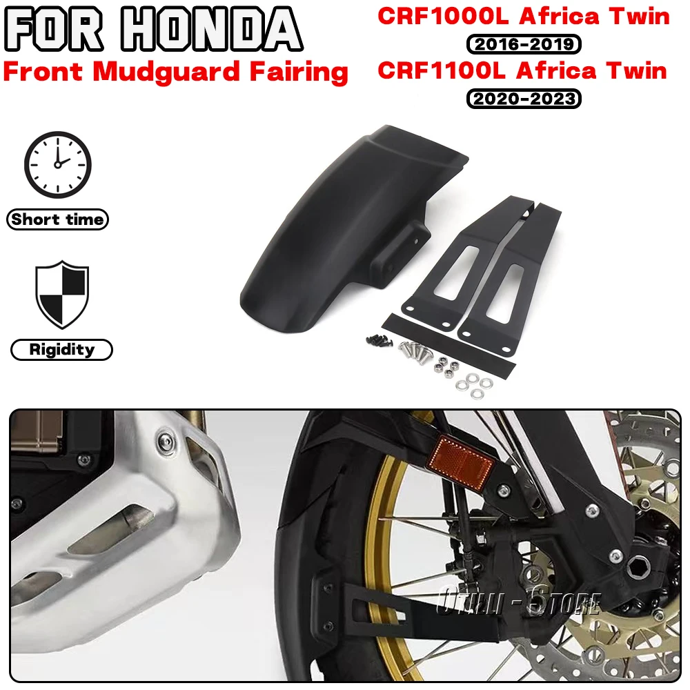 

For HONDA CRF1000L/CRF1100L Africa Twin/Adventure Sports 2016-2023 Motorcycle accessories Front Fender Mudguard Fairing Black