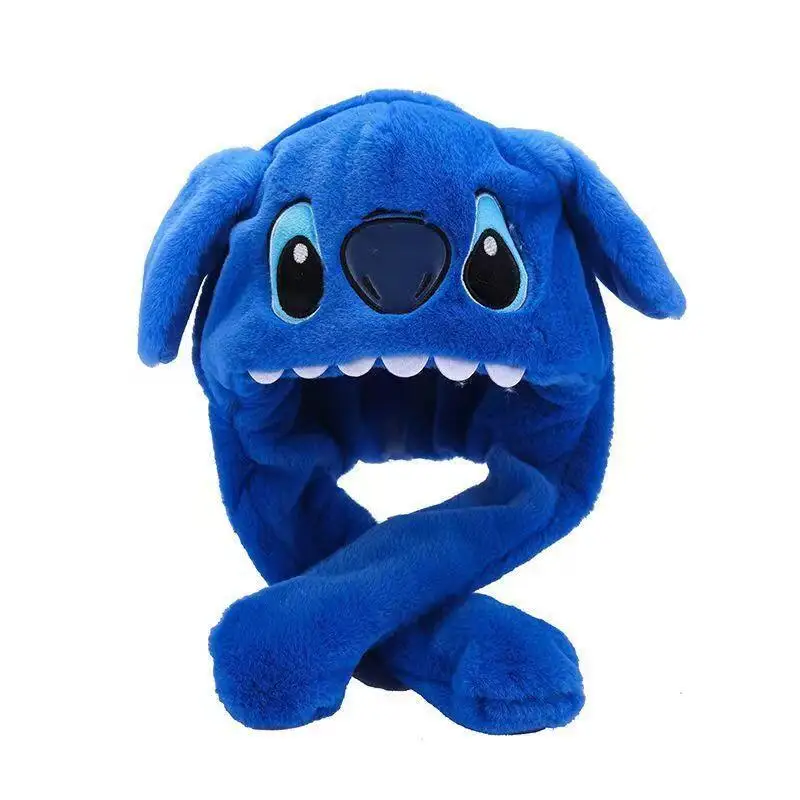 لطيف غرزة أفخم قبعة آذان تتحرك جديد Kawaii أنيمي الفتيات الشتاء حماية من الباردة في الهواء الطلق الدافئة رشاقته قبعة مهرجان هدية