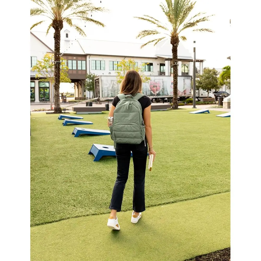 Женский рюкзак для ноутбука 15,6 колледжа — водостойкий и милый стеганый дизайн