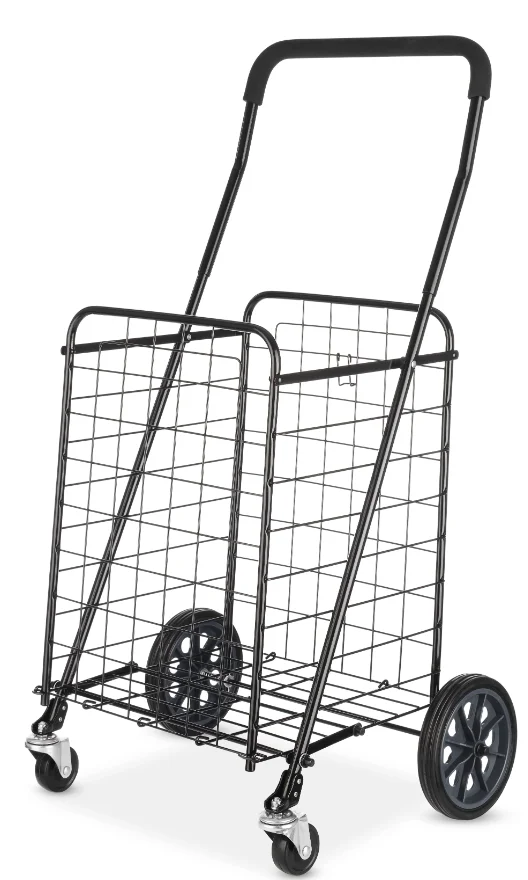 

NEW Adjustable Steel Rolling Cart Black Assembled Length 21.5 x Assembled Width 19.5 x Assembled Height 38.4