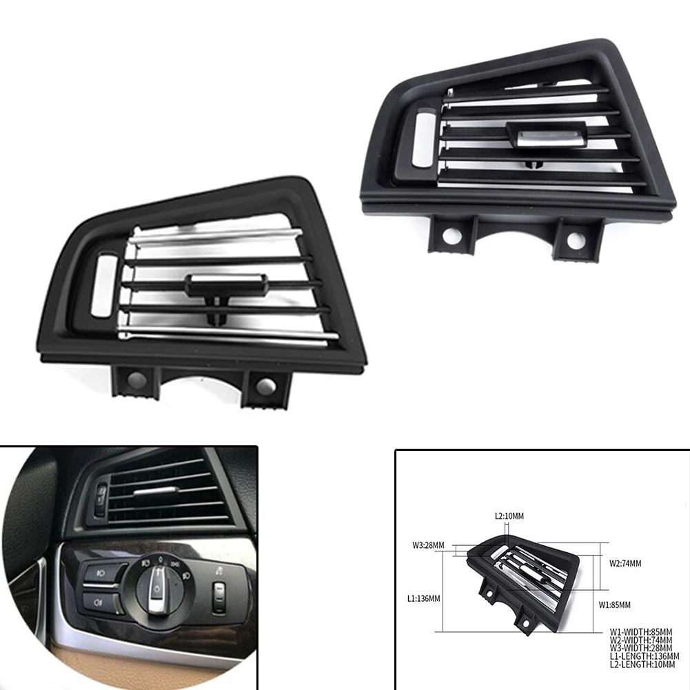 1Pcs Left Side Car Air Conditional Air Outlet Vent Panel for BMW 5 Series F10 F11 F11 520i 525i 530i 535i Chrome/Black