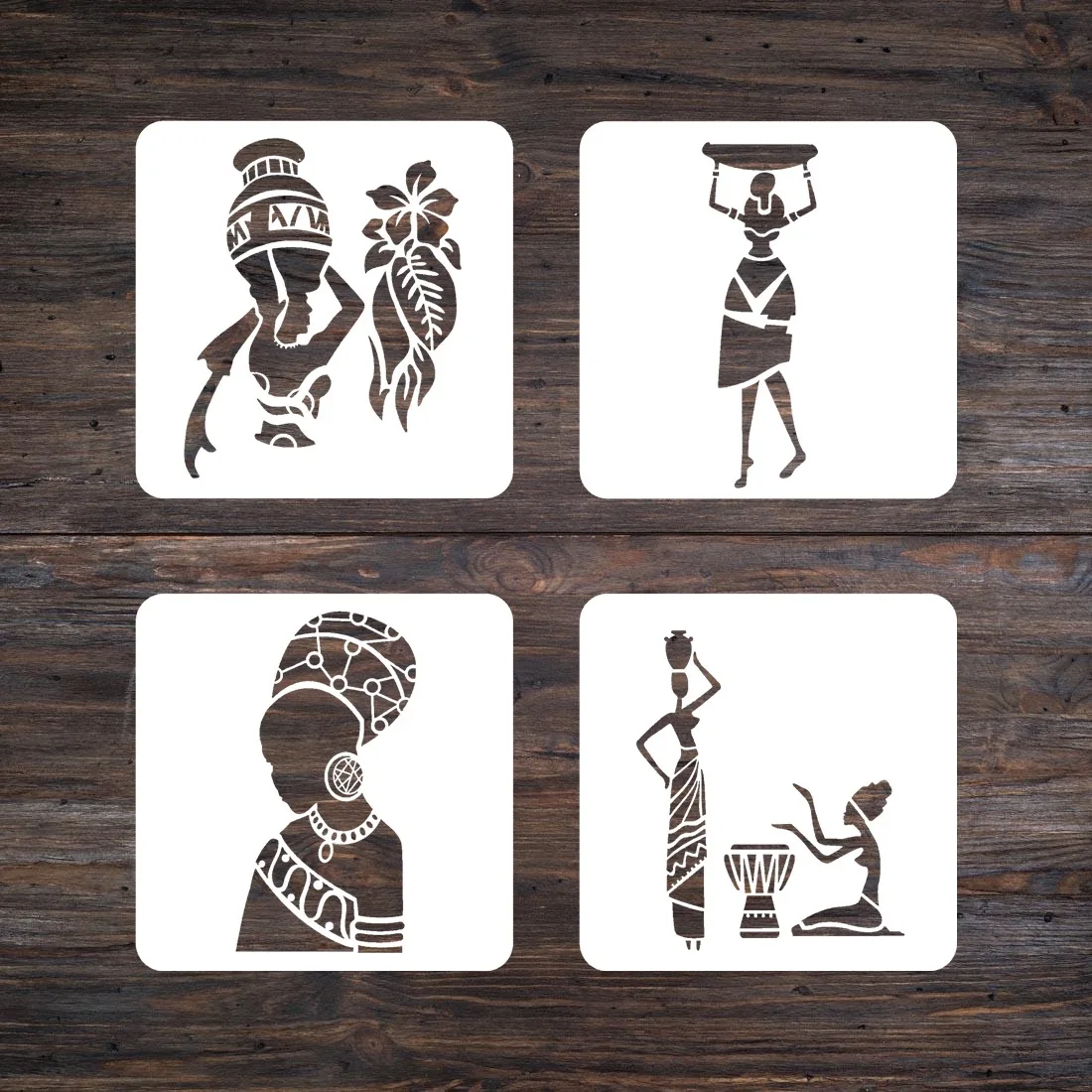 Imagem -05 - Centímetros Camadas de Tribos Africanas Totem Faça Você Mesmo Template Stencils Pintura Coloração Embossing Recados Álbum de Fotos de Parede Decorativo Peças Lote 20