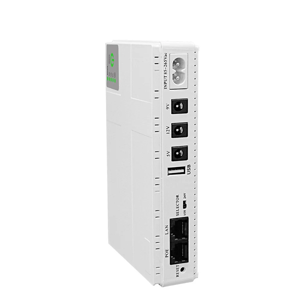 Imagem -03 - Adaptador de Alimentação cc Fonte de Alimentação Ininterrupta 10400mah 5v 9v 12v Ups Router Cat Óptico Adaptador Embutido Fonte de Alimentação de Backup