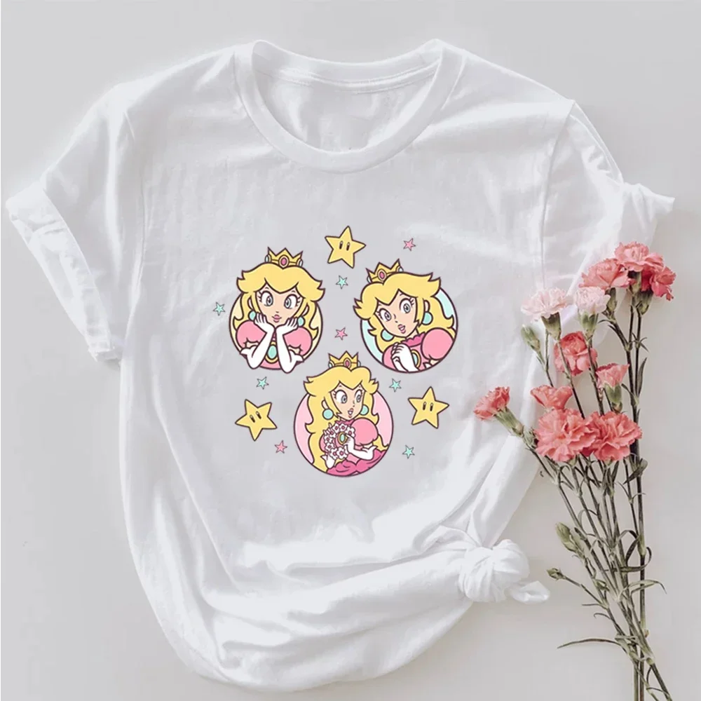 Retro Princess Tshirt Harajuku It’s Peach Time Shirts Peach Graphic T Shirts Cute Female Short Sleeve Tops Birthday Gift for Her