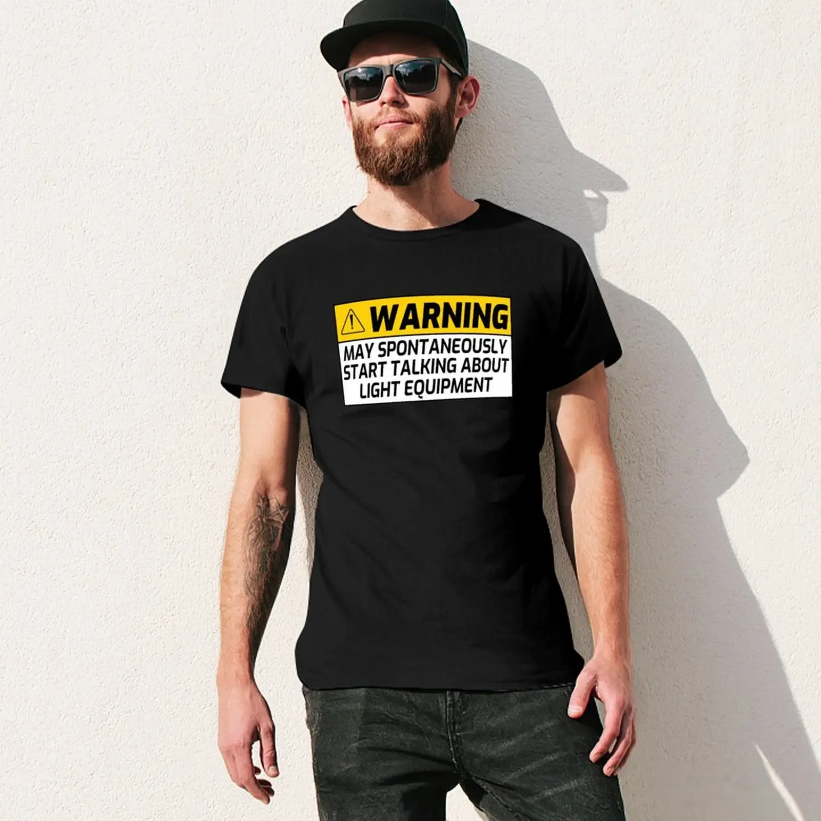 Lighting Technician Funny Lighting Technician Warning T-shirt vintage clothes hippie clothes workout shirts for men